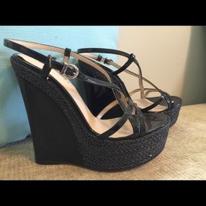 Giorgio Armani Platform SexyHot Wedges ~ size 5.5